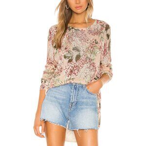 Show Me Your Mumu Bonfire Sweater In Hydrangea Blooms Sz L